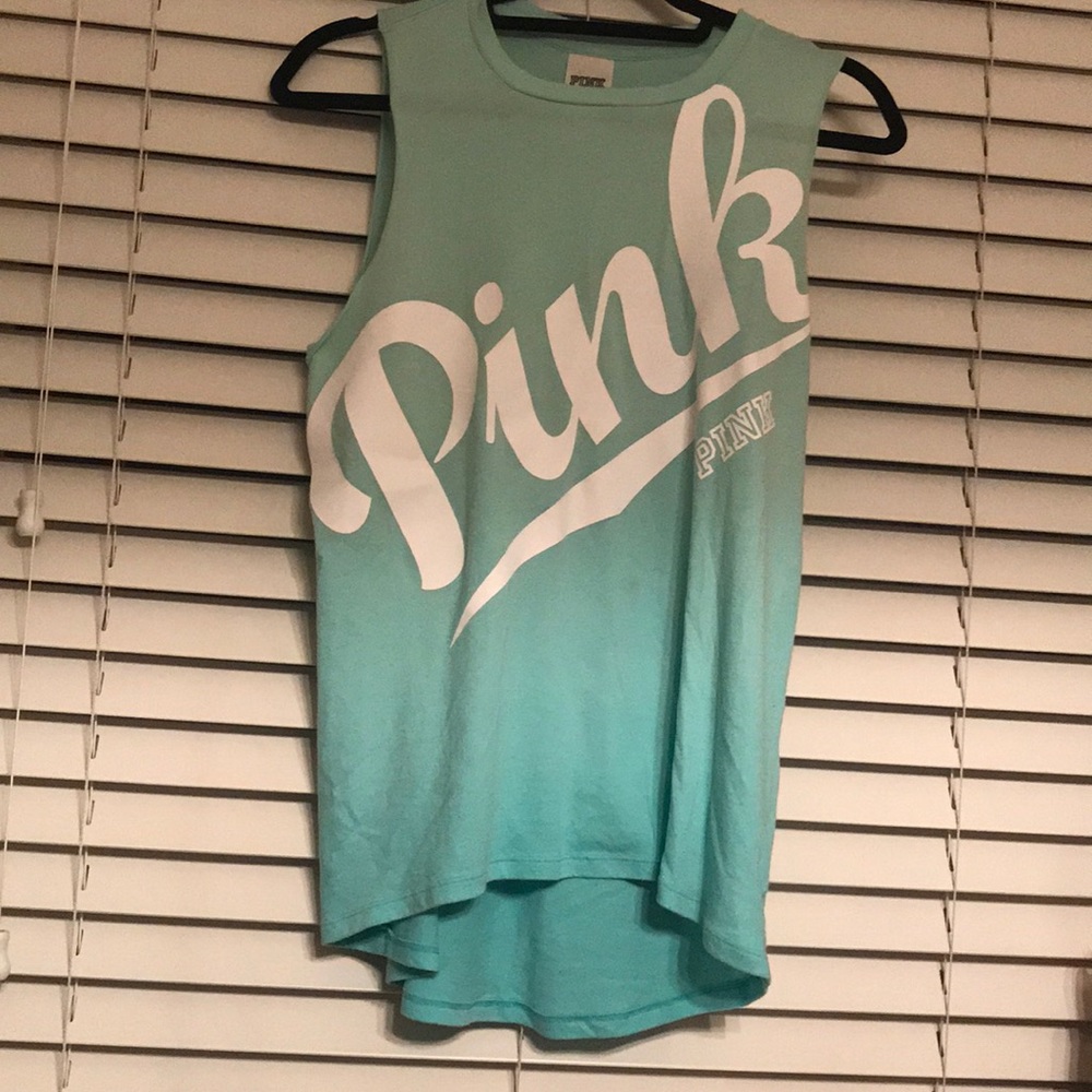 XS Victoria’s Secret PINK Blue Ombré Tank Top